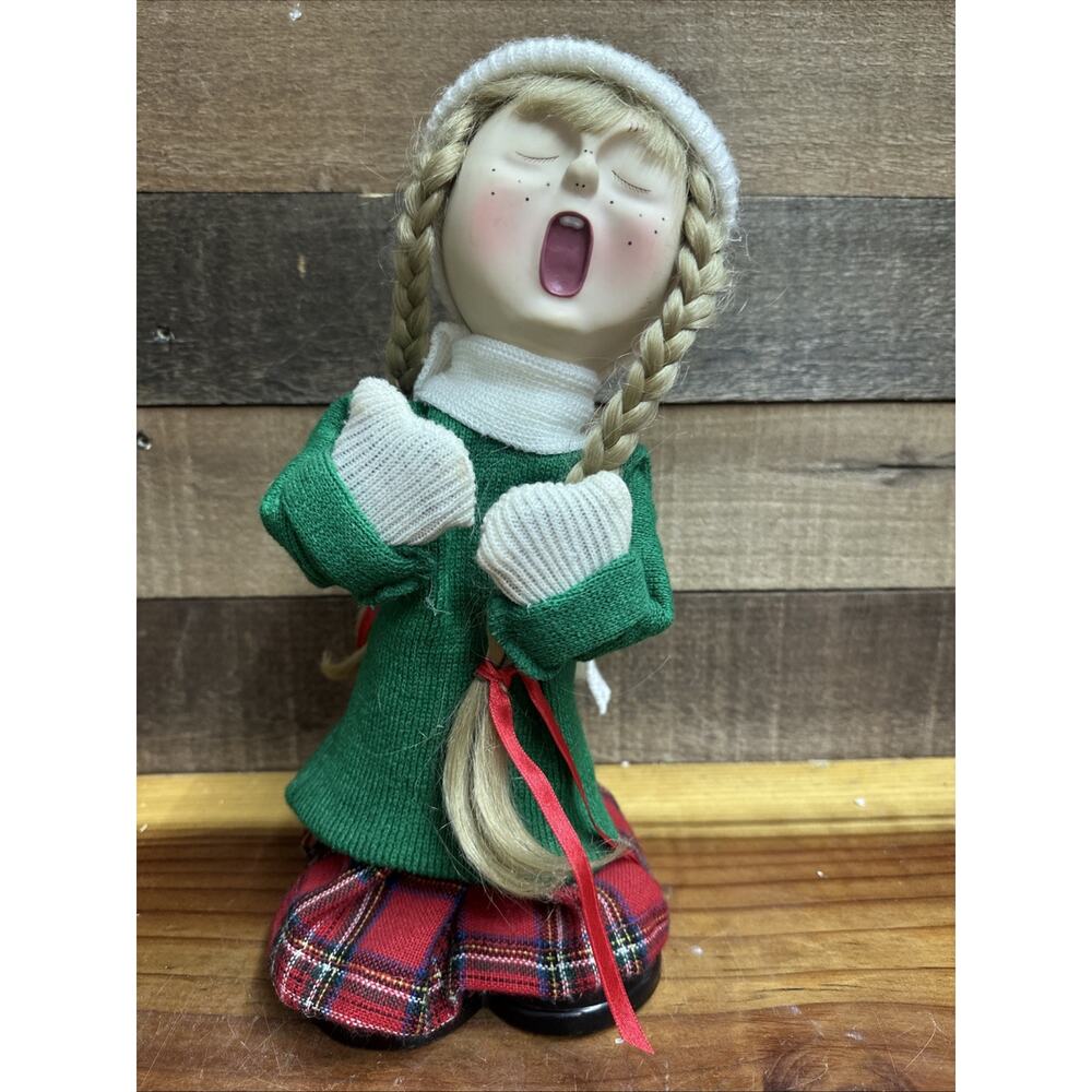 RARE Vintage Caroling Kids by Sandra Lee 1985 Songs 12" No Movement